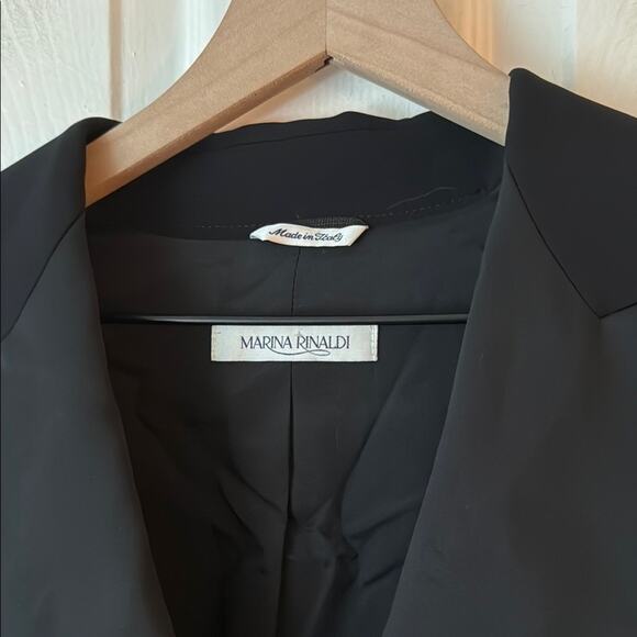 Marina Rinaldi Triacetate Black Blazer Jacket size 25/US 16 - Picture 2 of 9